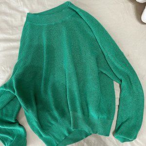 The drop sweater. BP brand sold at Nordstrom. Balloon Sleeve. Small. Green